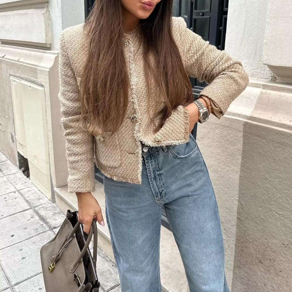 LUNA | LUXE CROPPED TWEED BLAZER