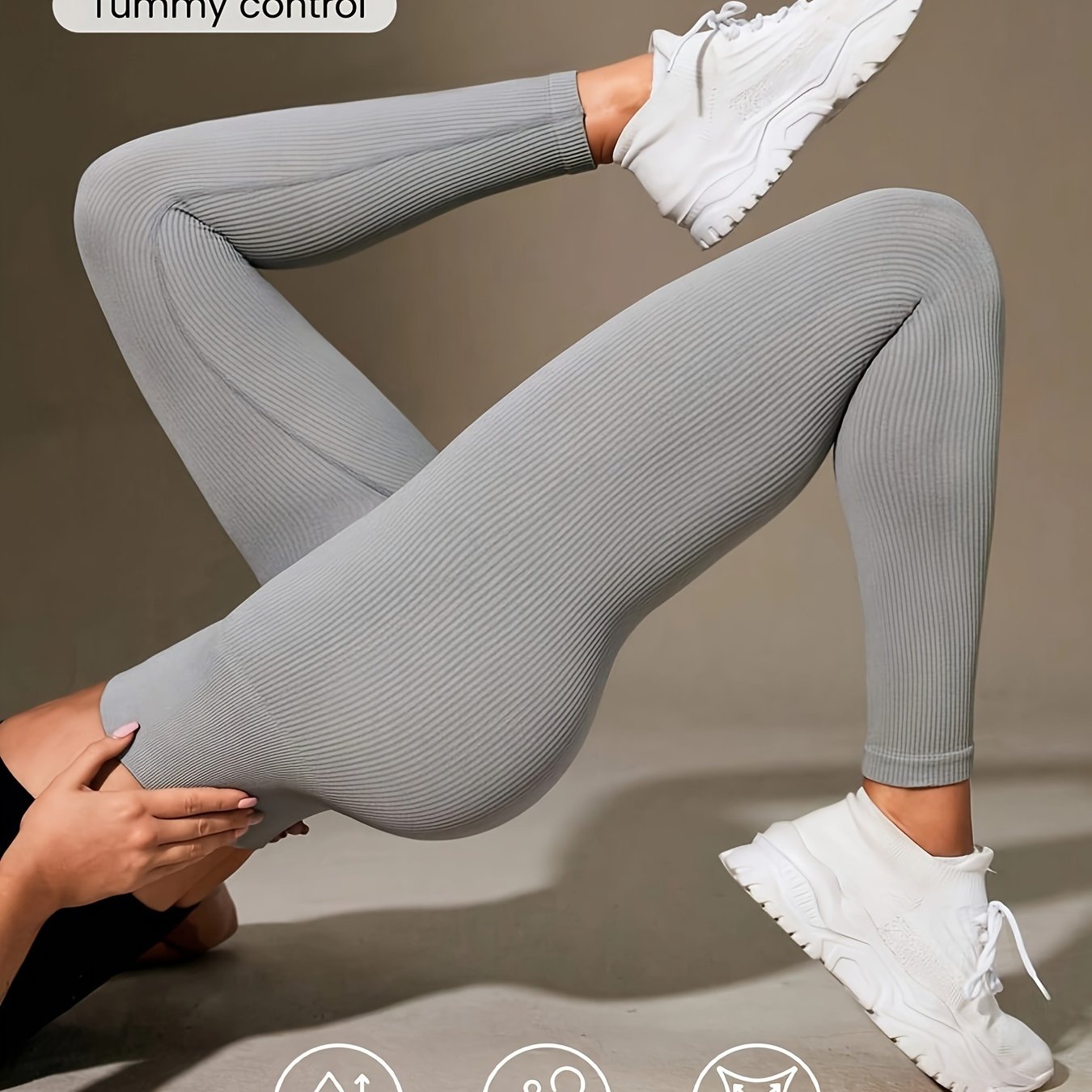 Luna | Ribbed Cropped Yoga Leggings