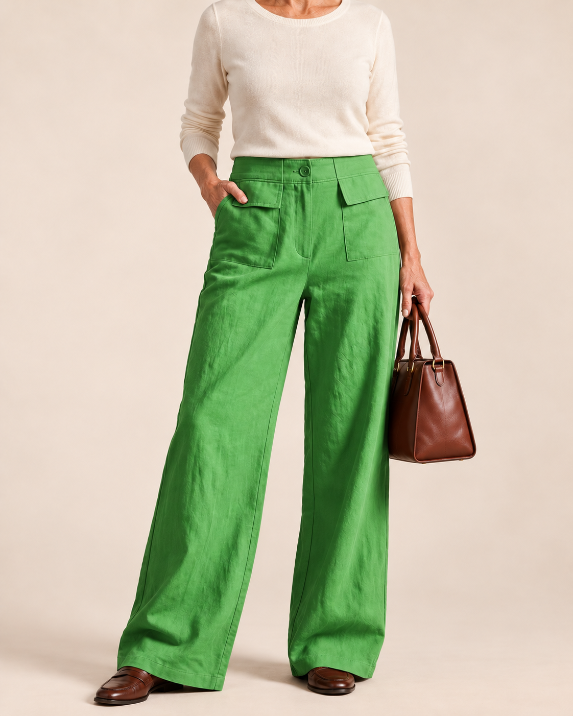 Olivia™ | Relaxed Linen Cotton Wide-Leg Pants