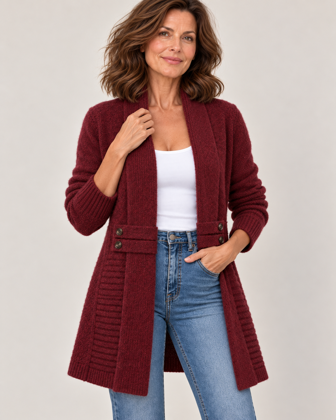 Megan™ | Cozy Longline Knit Cardigan
