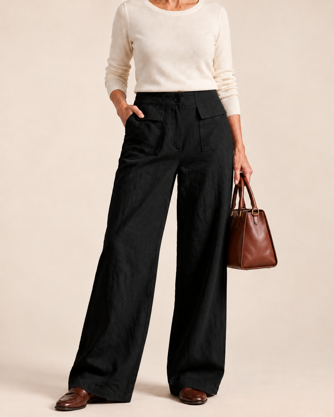 Olivia™ | Relaxed Linen Cotton Wide-Leg Pants
