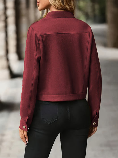 Sophia™ | VelvetMuse™ Suede Jacket