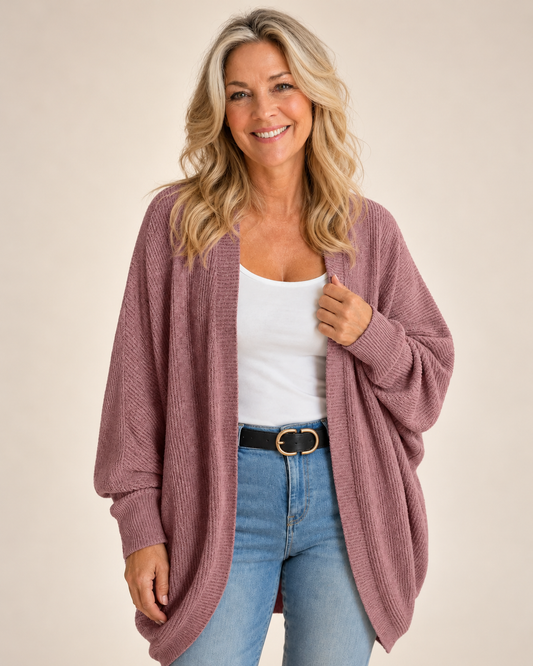 Madeline™ | Elegant Batwing Knit Cardigan
