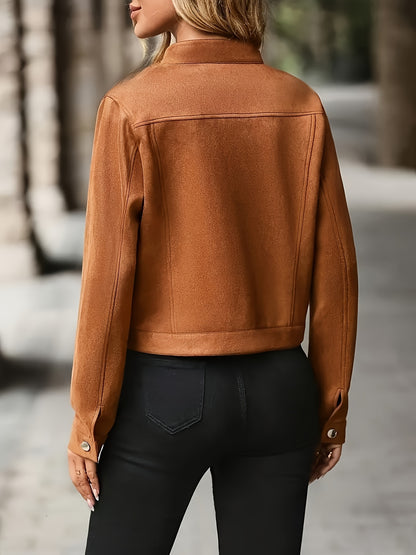 Sophia™ | VelvetMuse™ Suede Jacket
