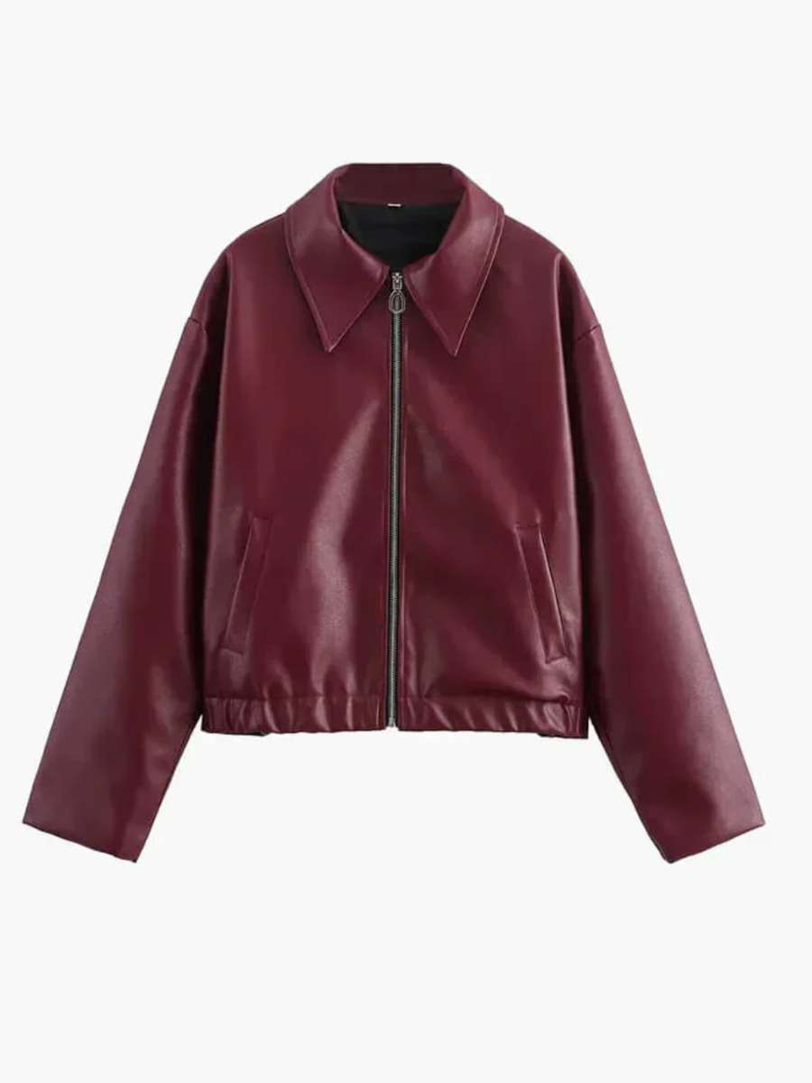 EVELYN | ELEGANT LEATHER JACKET