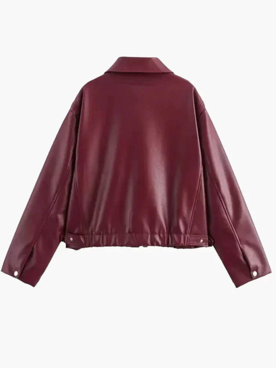 EVELYN | ELEGANT LEATHER JACKET