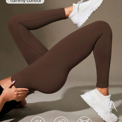 Luna | Ribbed Cropped Yoga Leggings