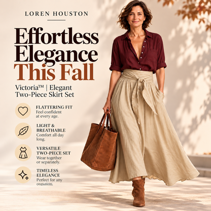 Victoria™ | Elegant Two-Piece Skirt Set
