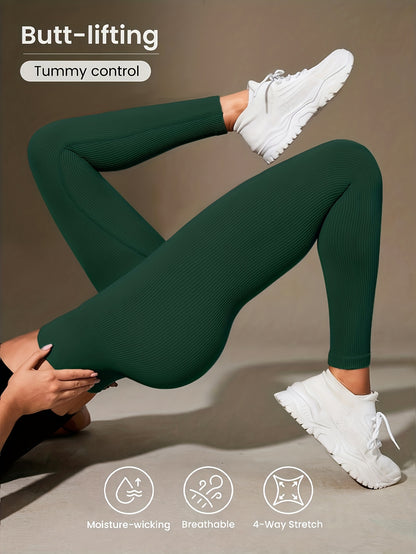 Luna | Ribbed Cropped Yoga Leggings