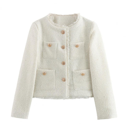 LUNA | LUXE CROPPED TWEED BLAZER