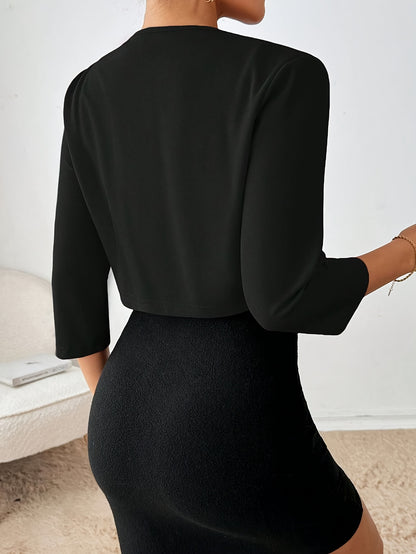Amelia™ | ÉlanChic™ Pleated Jacket
