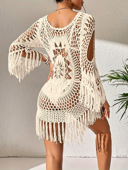 BRIELLE | CROCHET BEACH DRESS COVER-UP