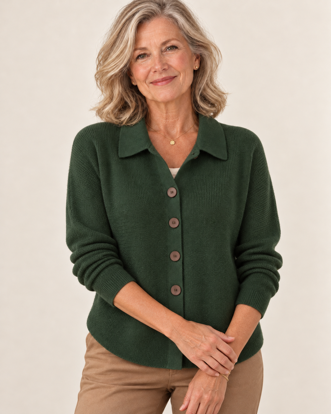 Sophie™ | Elegant Button-Front Knit Cardigan
