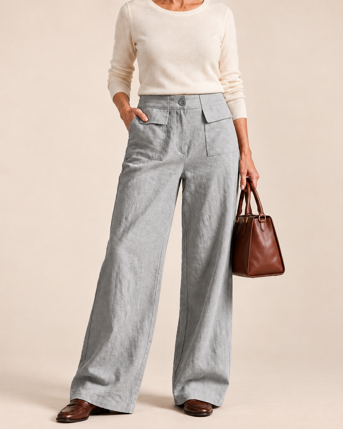 Olivia™ | Relaxed Linen Cotton Wide-Leg Pants