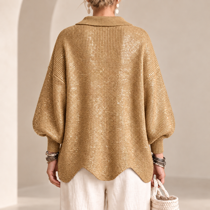 Amelia™ | Golden Button Knit Cardigan™