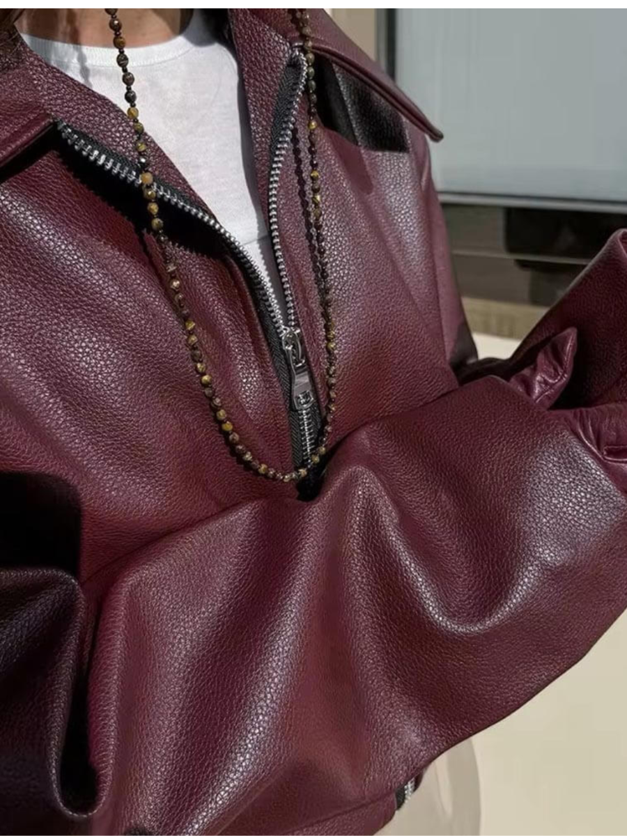 EVELYN | ELEGANT LEATHER JACKET