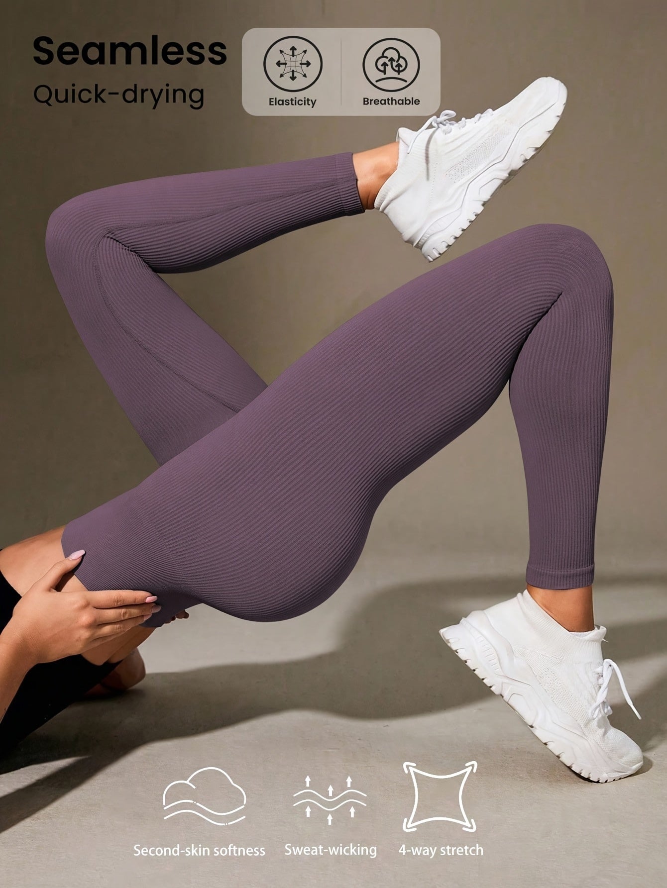 Luna | Ribbed Cropped Yoga Leggings