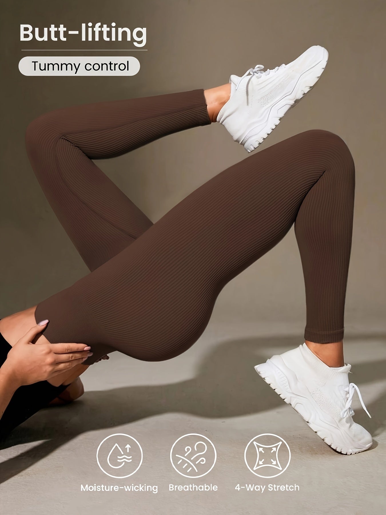 Luna | Ribbed Cropped Yoga Leggings