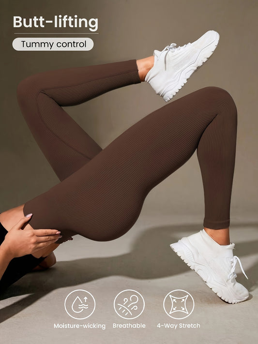 Luna | Ribbed Cropped Yoga Leggings