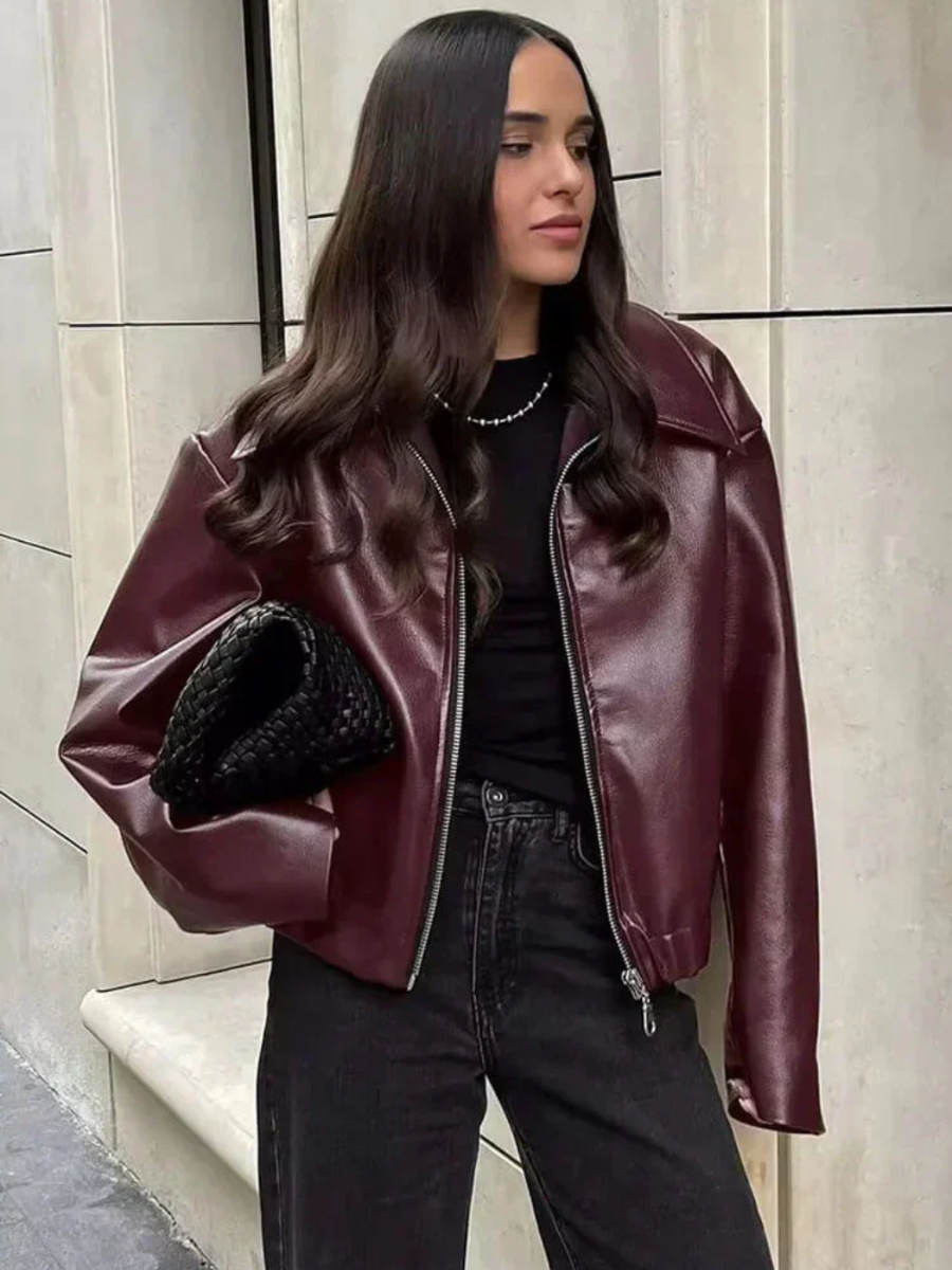 EVELYN | ELEGANT LEATHER JACKET