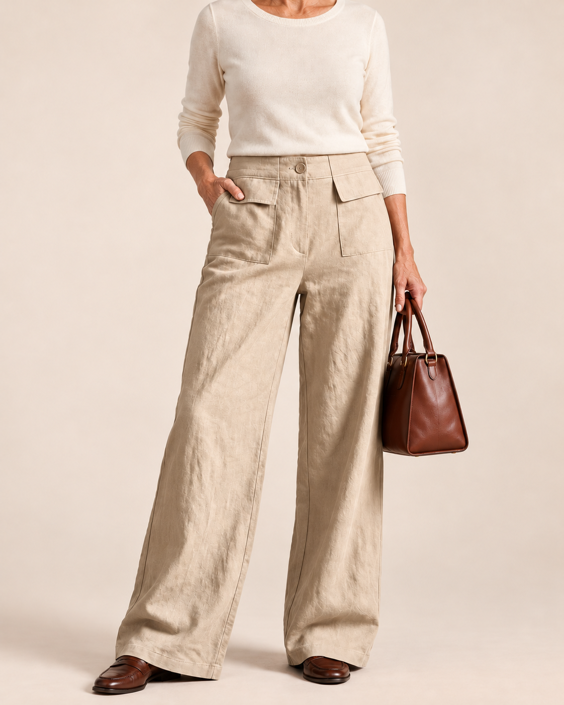 Olivia™ | Relaxed Linen Cotton Wide-Leg Pants