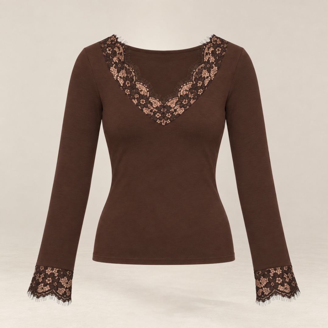 Isabella™ | Lace Detail Knit Top™