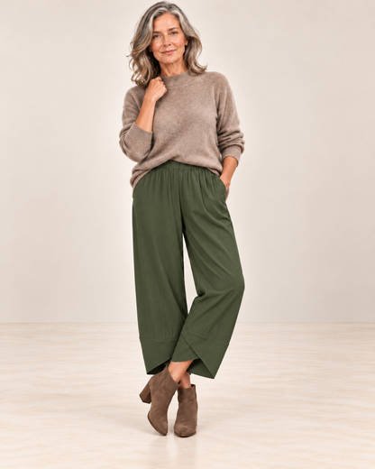 Charlotte™ | Relaxed Cotton-Linen Barrel Pants