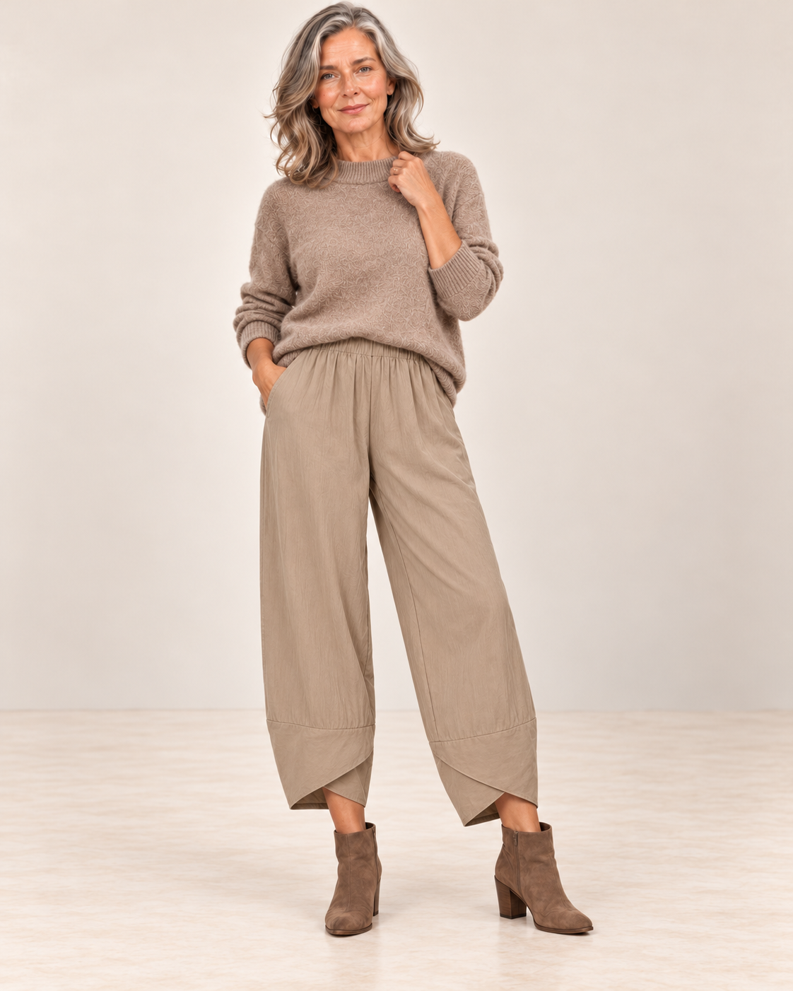 Charlotte™ | Relaxed Cotton-Linen Barrel Pants