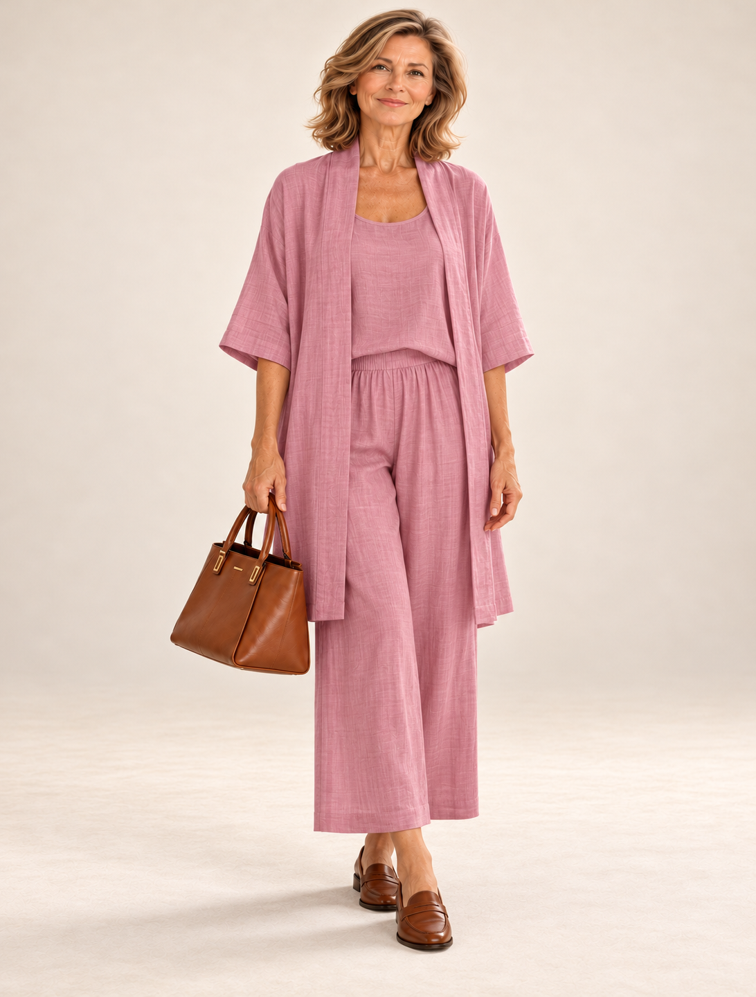 Charlotte™ | Effortless Linen-Cotton Three-Piece Set