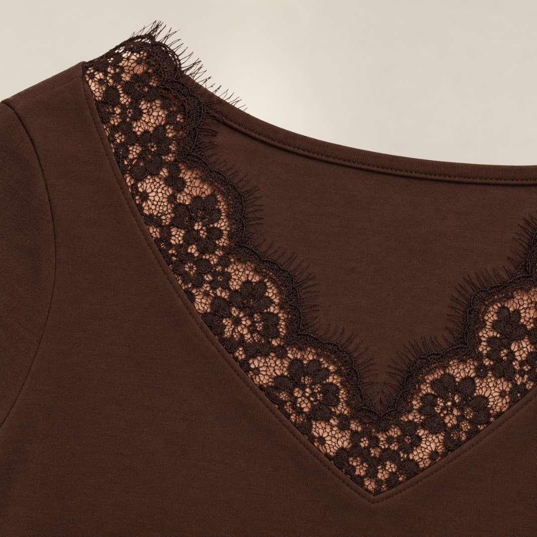 Isabella™ | Lace Detail Knit Top™