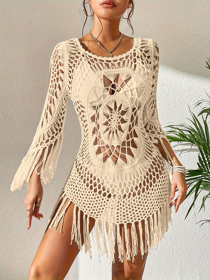 BRIELLE | CROCHET BEACH DRESS COVER-UP