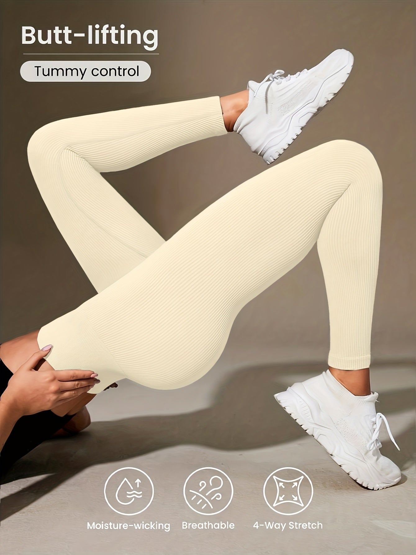 Luna | Ribbed Cropped Yoga Leggings