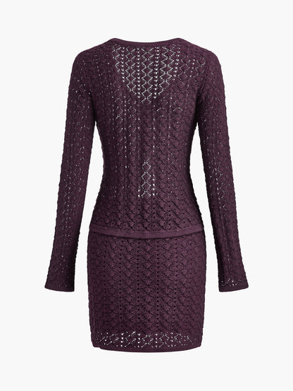 EMILY | SET WITH OPENWORK DESIGN AND SKIRT