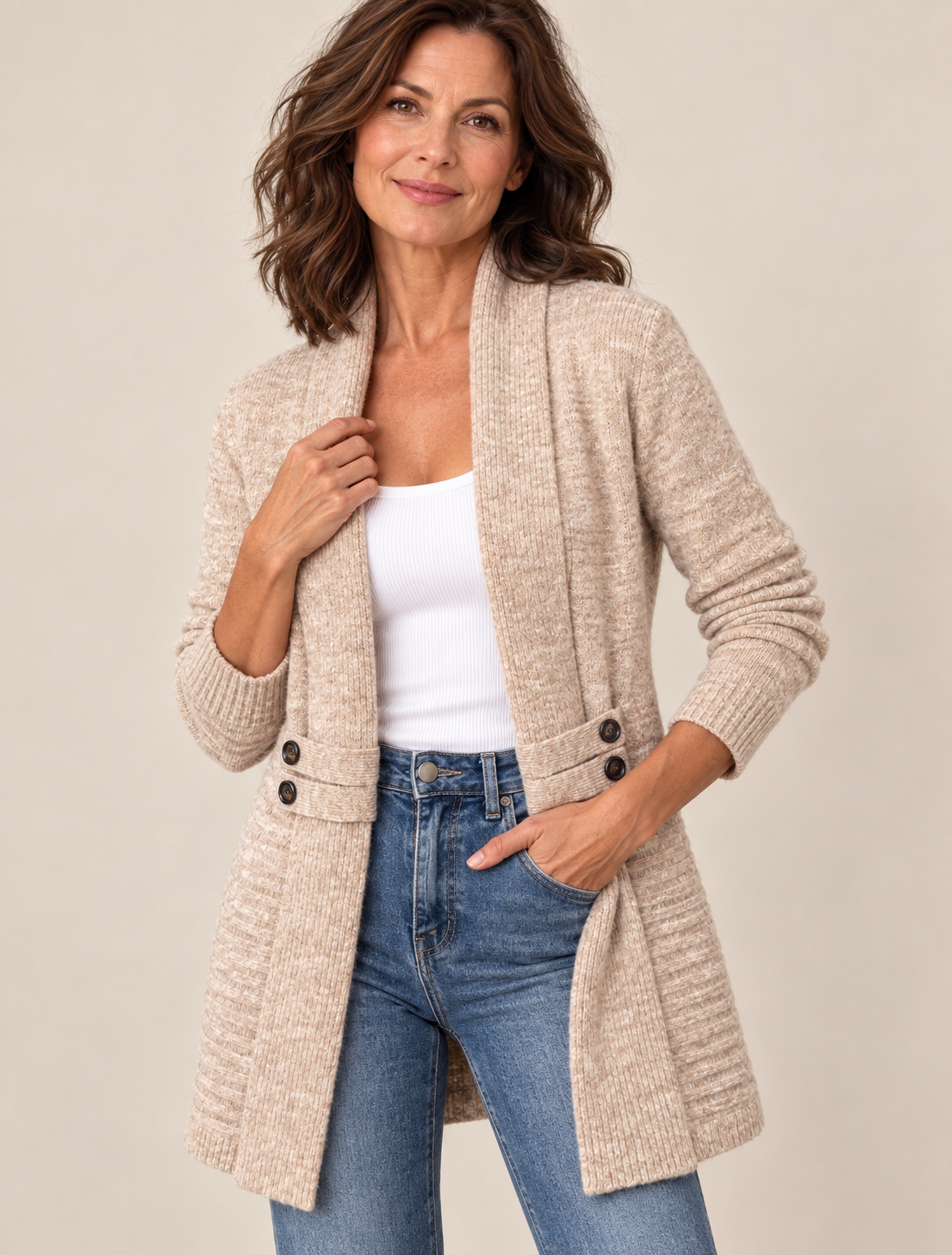 Megan™ | Cozy Longline Knit Cardigan