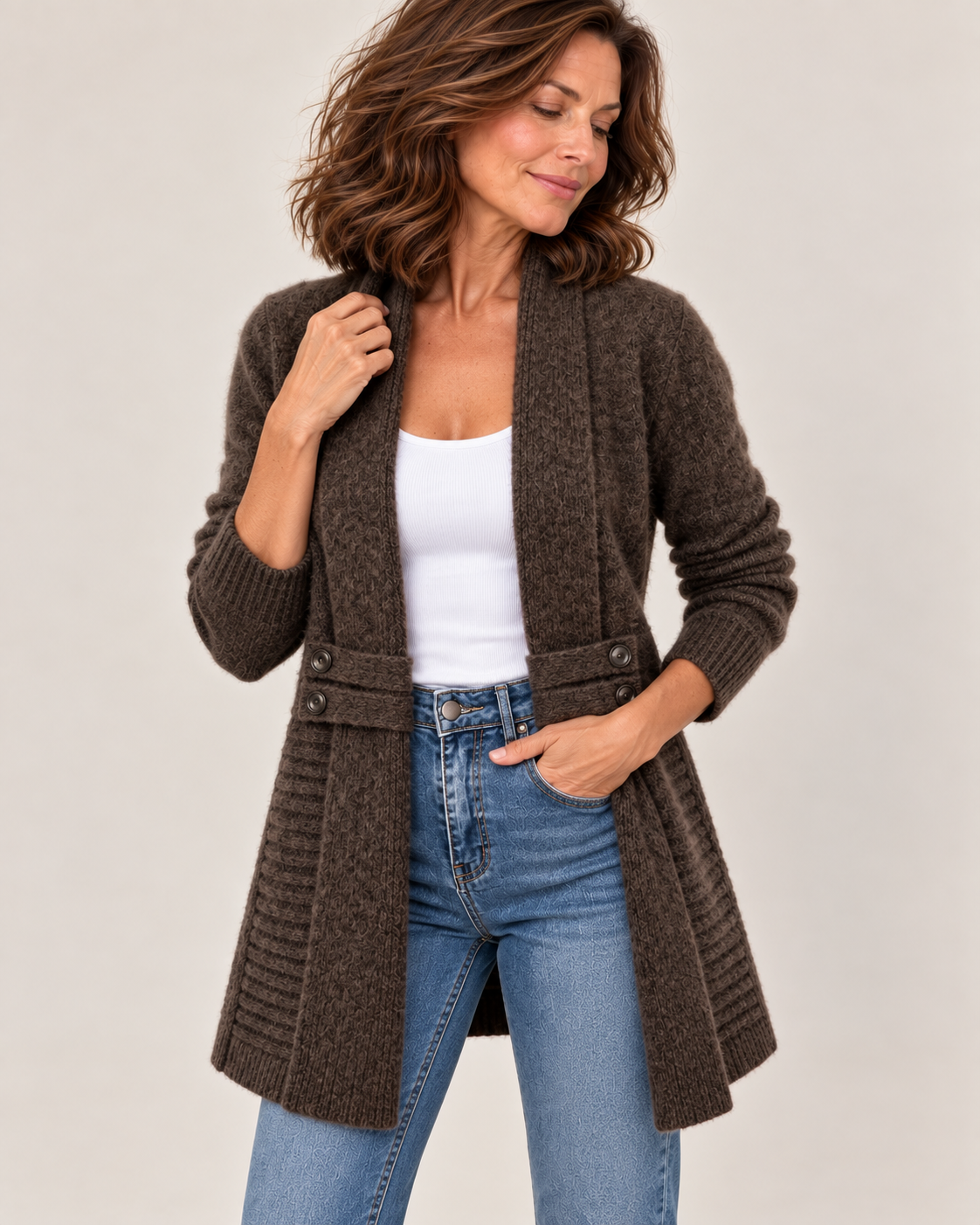 Megan™ | Cozy Longline Knit Cardigan