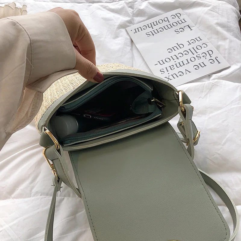 ROMY | CASUAL STRAW BUCKET BAG