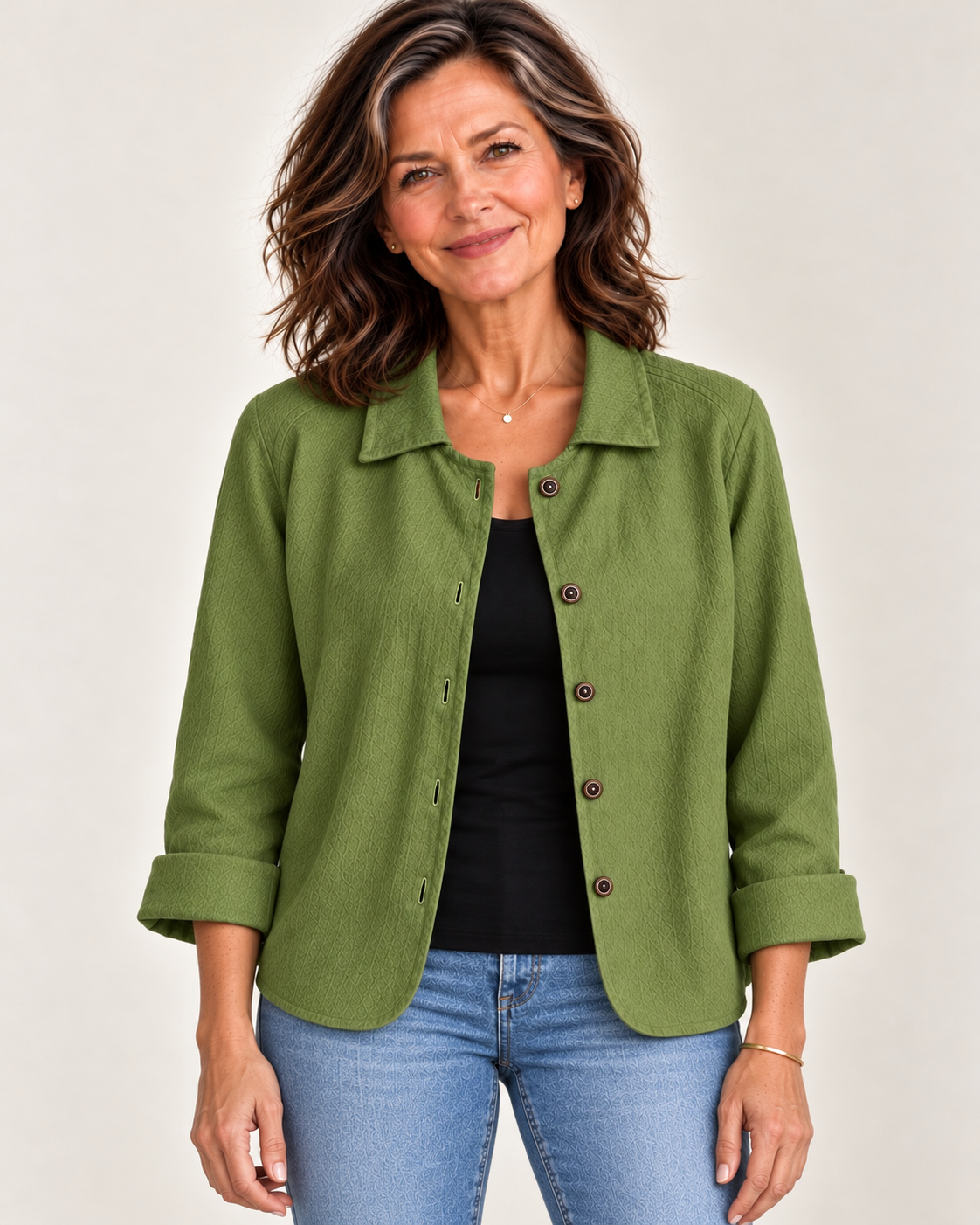 Elena™ | Relaxed Button-Front Blouse