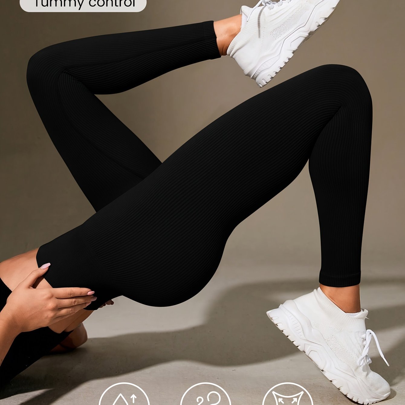 Luna | Ribbed Cropped Yoga Leggings