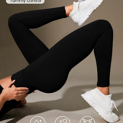 Luna | Ribbed Cropped Yoga Leggings