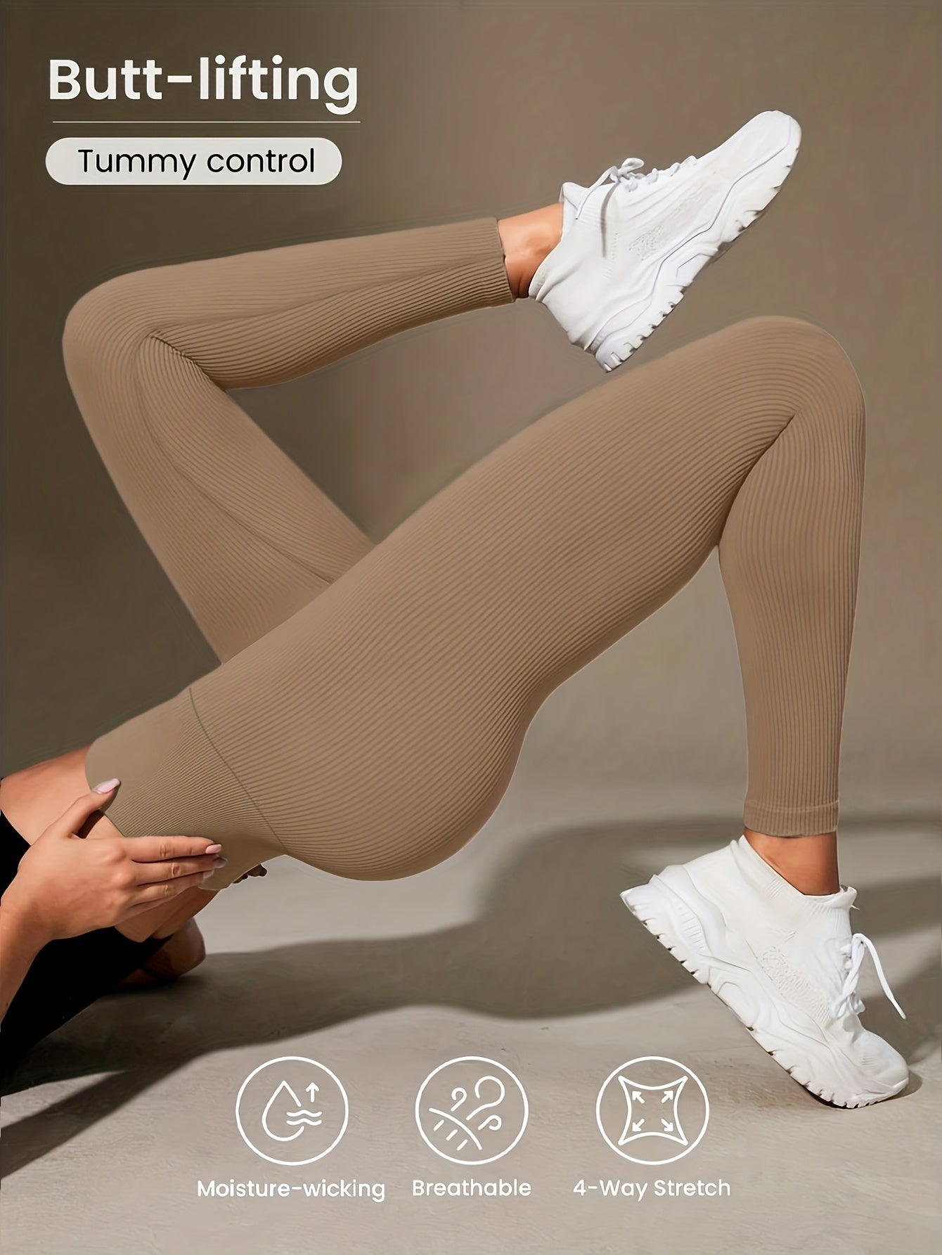Luna | Ribbed Cropped Yoga Leggings