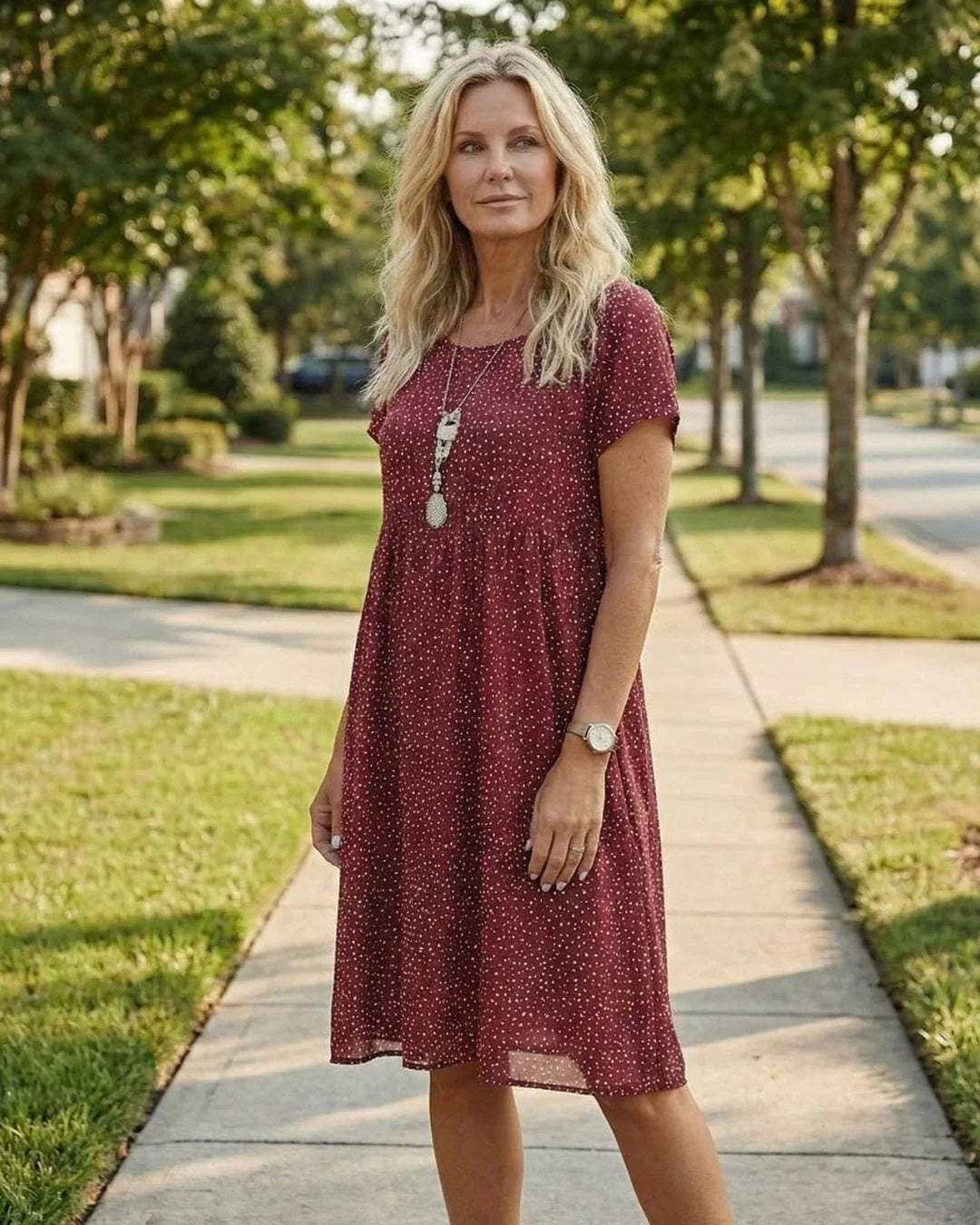 Lauren™ | Dotelle™ Midi Dress