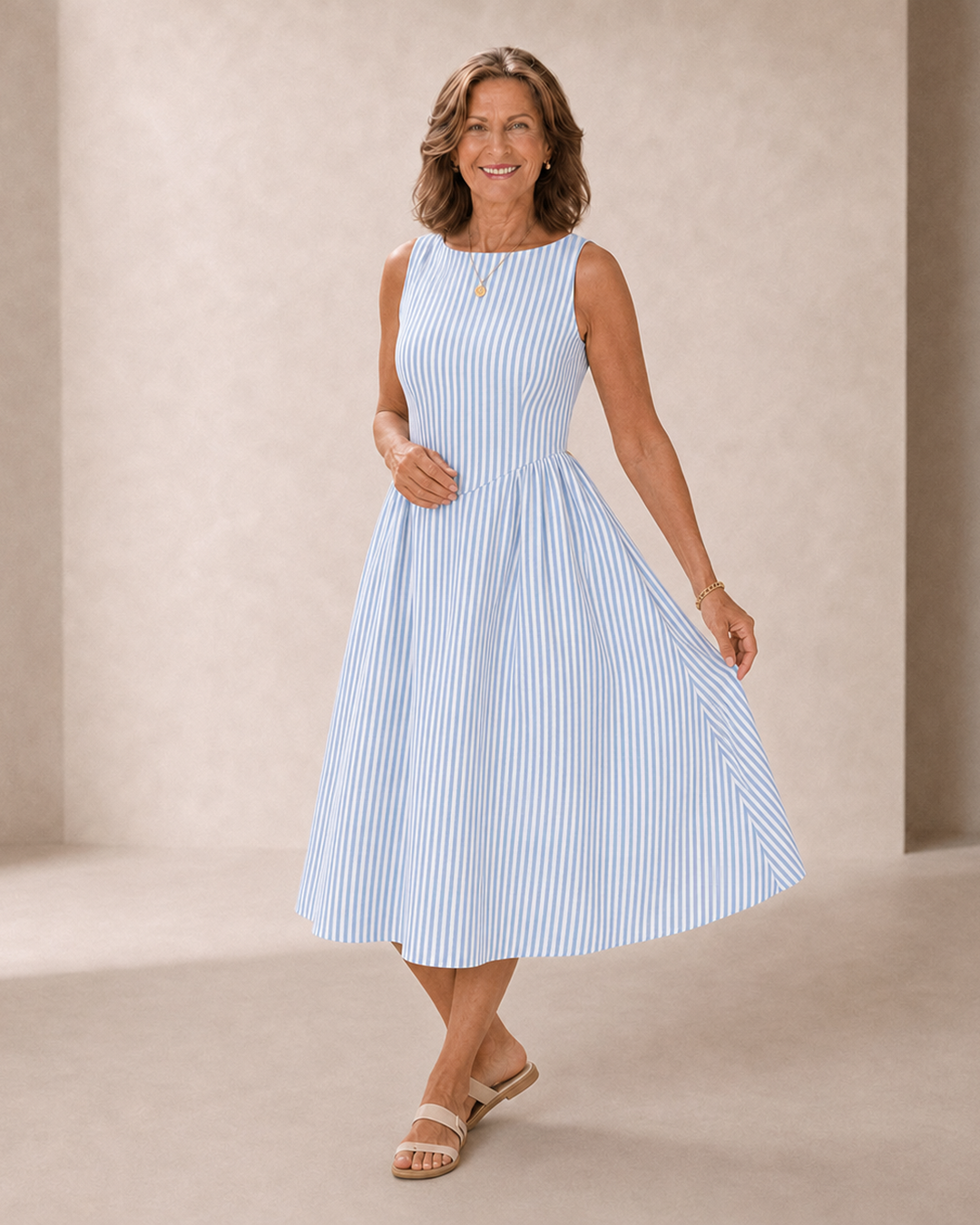 Camille™ | Riviera Stripe Midi Dress™