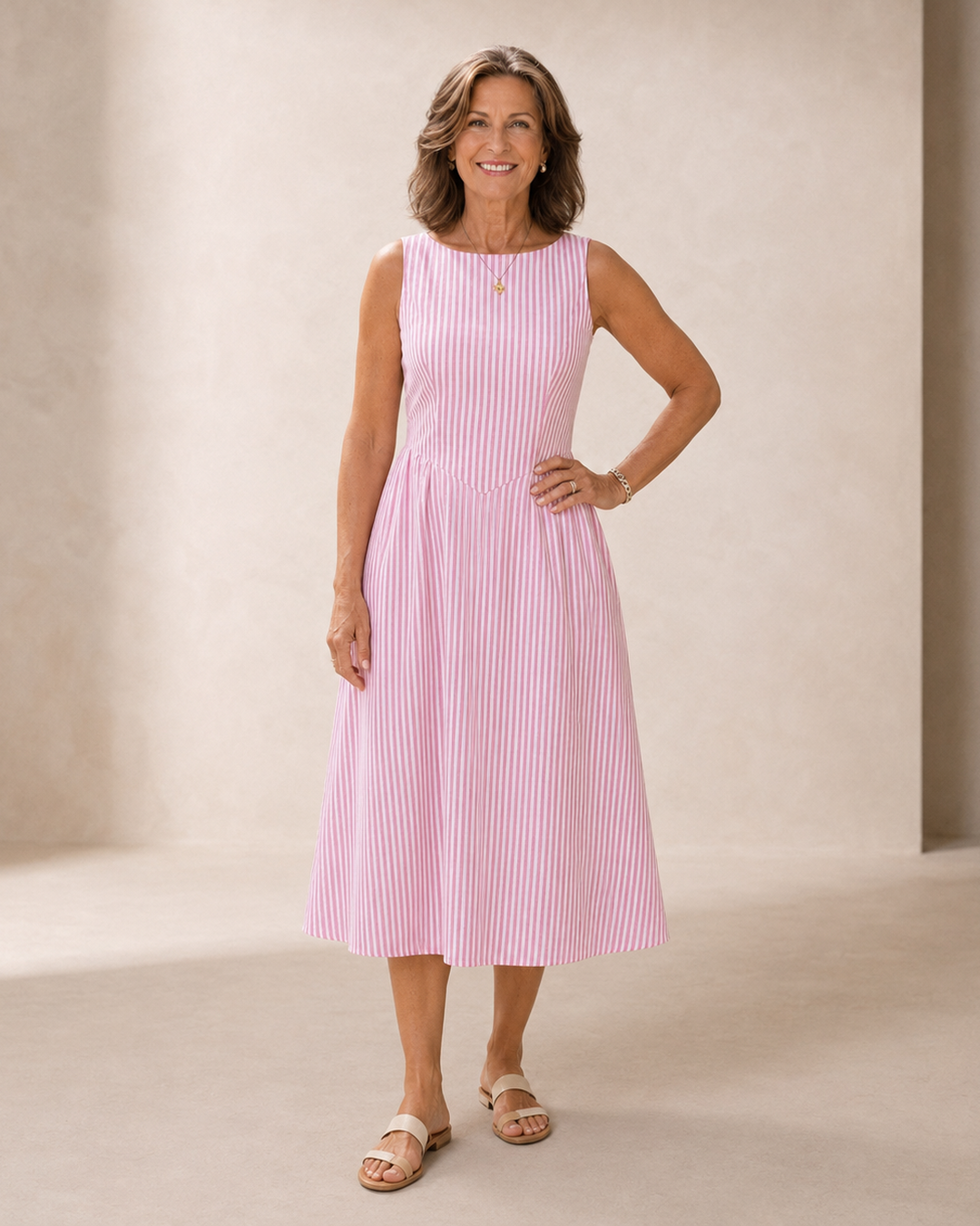 Camille™ | Riviera Stripe Midi Dress™