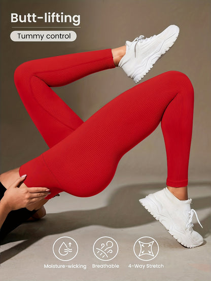 Luna | Ribbed Cropped Yoga Leggings