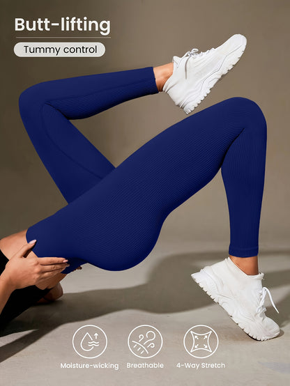 Luna | Ribbed Cropped Yoga Leggings