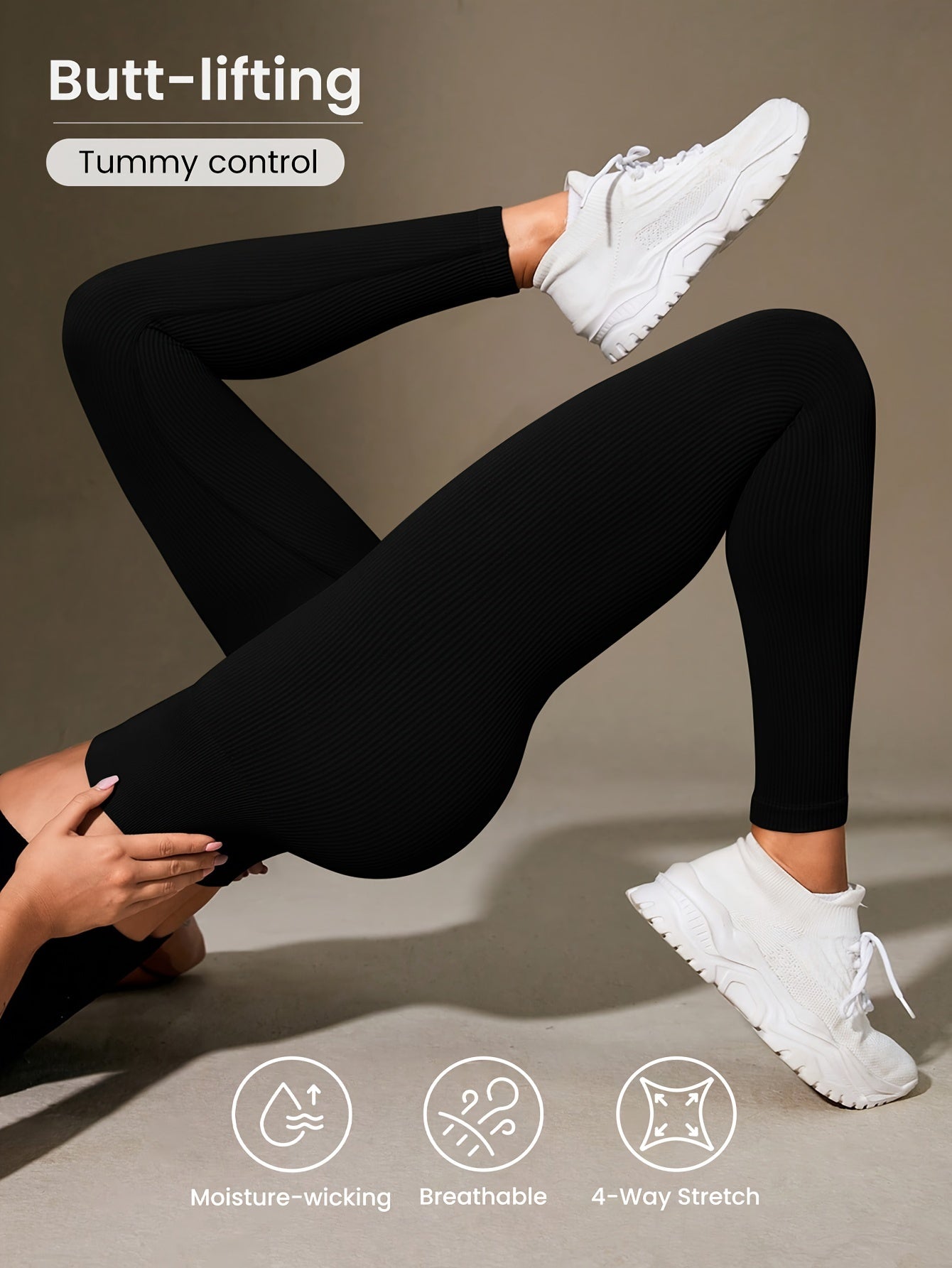 Luna | Ribbed Cropped Yoga Leggings