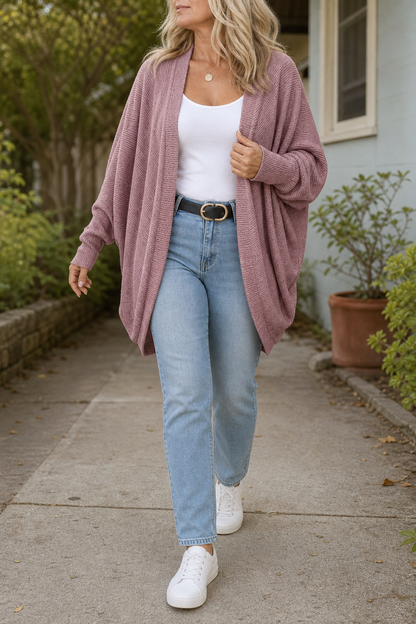 Madeline™ | Elegant Batwing Knit Cardigan